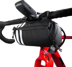 img 4 attached to Mass Shop Bike Handlebar Bag: Waterproof, Phone Holder, Reflective 🚴 Straps, Premium Quality - Front Bicycle Bag with 1.3L Big Capacity