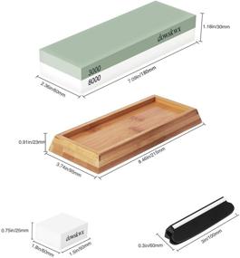 img 2 attached to 🔪 Sharpening Whetstone Set - Double Sided for Optimal Edge