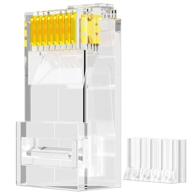 ampcom ethernet модульный коннектор с золотым покрытием логотип