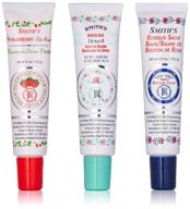 🌹 shop the rosebud perfume co. 3 pack: smith's rosebud salve, strawberry lip balm, minted rose lip balm logo