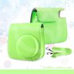 fujifilm instax mini 9 lime green 13 piece accessory bundle includes camera case with strap logo