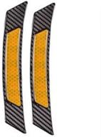 автомобильная молдинговая отделка колесных арок и дверей true line inner reflective black carbon fiber (желтый) логотип