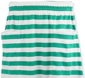 img 2 attached to 👗 Kid Nation Ruffles Elastic Stripes Girls' Skirts & Skorts: Stylish and Comfortable Clothing for Little Fashionistas