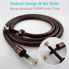 img 1 attached to 🚿 Ultimate Convenience: 79-Inch Extra Long Shower Hose - No Tangles, Flexible & Durable Metal Handheld Shower Head Hose in Oil Rubbed Bronze - Perfect Replacement for Bidet Sprayers!