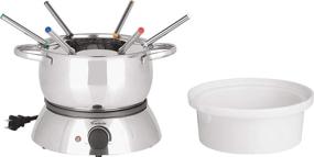 img 4 attached to 🍲 Trudeau Alto 3-in-1 Electric Fondue Set: A Versatile, Stylish 81 Ounce Silver Option