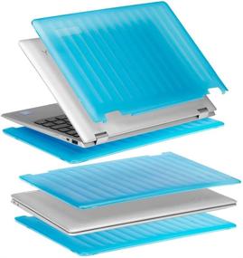 img 2 attached to 🔵 mCover Hard Shell Case for New 14-inch Lenovo Ideapad Flex 4 14 (4-1470/4-1435/4-1480) Laptop Computers in Blue - Not Compatible with Newer Flex 5/6 Series