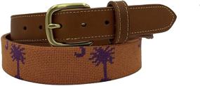 img 3 attached to 👗 Women's Charleston Belt in Palmetto Needlepoint Leather – Enhancing accessories with stylish belts