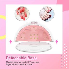 img 1 attached to 💅 Joytii Gel Nail Polish Kit with UV Light, 12 Colors set, 82W UV LED Nail Lamp, Base Coat, Glossy & Matte Top Coat, Nail Glitter Powder, DIY Manicure Pedicure Tools