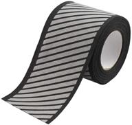 👕 enhanced safety: high visibility reflective fabric stripe webbing ribbon for sewing onto clothing - 2" x 16.5ft w02 (black) logo