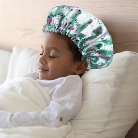 img 2 attached to Adjustable Bonnets Children Reversible Sleeping Personal Care and Bath & Bathing Accessories