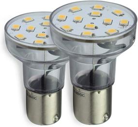 img 4 attached to Отдых LED 2-Pack RV Трейлер LED-spot Light Bulb Натурально белого цвета 4500К - 1156 1139 1141 🏕️ 1383 LED лампочка 2 Вт 275 Люмен Холодный белый 10-30V 12V для RV Кемпера Трейлера Морской Лодки (2-пакет с удлиненным горлом)