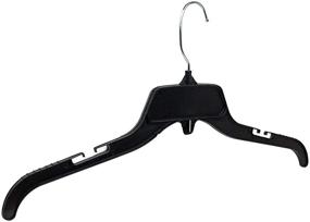 img 3 attached to 👕 Hangon 17 Inch Shirt Hangers, 25 Count, Black - Recycled Plastic with Notches