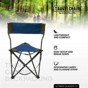 img 2 attached to 🪑 Ultimate Slacker 2.0 TravelChair: Tri-Fold Tripod Design for Superior Mobility and Comfort