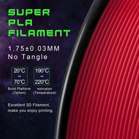 img 3 attached to TIANSE Red PLA 3D Printer Filament: Enhance Your Prints with Brilliant Reds