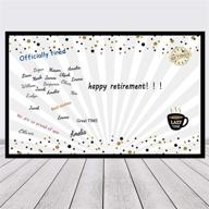 🎉 jumbo retirement party decorations - farewell card guest book, happy retirement party supplies and gifts for office men, women, co-workers - the legend has retired card (14 x 22 inches) logo