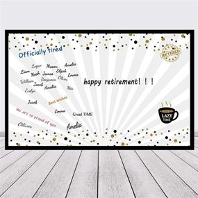 img 4 attached to 🎉 Jumbo Retirement Party Decorations - Farewell Card Guest Book, Happy Retirement Party Supplies and Gifts for Office Men, Women, Co-Workers - The Legend Has Retired Card (14 x 22 Inches)