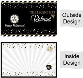 img 3 attached to 🎉 Jumbo Retirement Party Decorations - Farewell Card Guest Book, Happy Retirement Party Supplies and Gifts for Office Men, Women, Co-Workers - The Legend Has Retired Card (14 x 22 Inches)