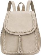 🎒 kkxiu synthetic leather women's backpack - handbags, wallets, and fashionable backpacks logo