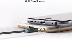 img 2 attached to 🎧 High-Quality VENTION 5FT Gold-Plated 3.5mm Male to 6.35mm Male TRS Stereo Audio Cable for iPhone, iPod, Laptop, Amplifier, Microphone, Guitar