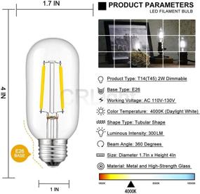 img 2 attached to 💡 CRLight Dimmable Daylight Filament Bulb for Industrial Electrical Use