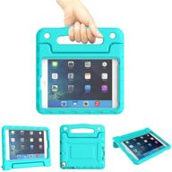 📱 turquoise kids case for ipad mini 1 2 3 4 5 generation - lightweight shockproof cover with built-in handle stand, ideal for children tablet, 2019 retina display protection logo