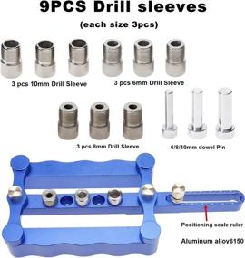 img 2 attached to HighFree Self Centering Doweling Jig: Precision Metric Dowel 6/8/10mm Drilling Tools for Woodworking Enthusiasts