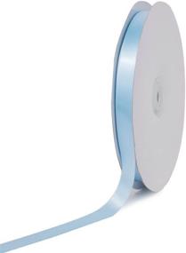 img 1 attached to 🎀 Ben Collection 5/8" X 100 Yard Light Blue Single Faced Satin Ribbon - Perfect for Art, Sewing, and Party Favors!