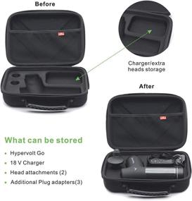 img 1 attached to 🧳 Hypervolt Go Travel Storage Organizer: Durable Hard Shell Carrying Case for Ultimate Protection and Convenience