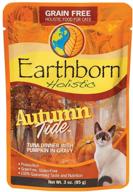 🐟 nutritious grain-free tuna & pumpkin cat food pouches by earthborn holistic - case of 24 logo