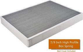 img 2 attached to ZIYOO Twin Box Spring: Премиум Металлические Бокс-Весны с 7-дюймовым матрасным основанием 🛏️ - Легкая Сборка, Усиленная Поддержка до 2000 фунтов, Без Шума.