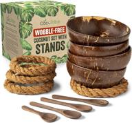 coconut bowls spoons wobble free stands логотип