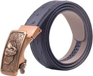 🐘 exquisite viamto genuine leather elephant automatic men's belt for stylish accessories logo