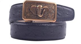 img 3 attached to 🐘 Exquisite VIAMTO Genuine Leather Elephant Automatic Men's Belt for Stylish Accessories