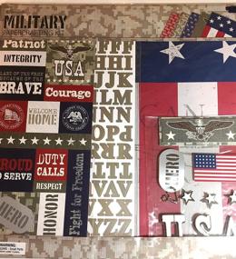 img 4 attached to Military 12X12 Scrapbooking Brave Courage