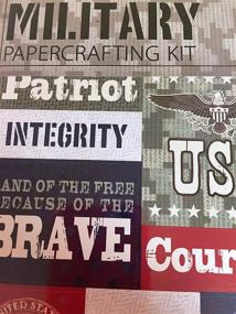 img 2 attached to Military 12X12 Scrapbooking Brave Courage