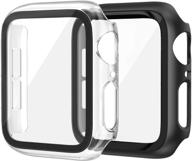 edimens 2 pack hard pc case compatible with apple watch series 6 / se / 5 / 4 40mm women men logo