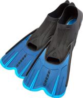 🏊 cressi adult short light swim fins with self-adjustable comfortable full foot pocket - agua short: perfect for traveling & made in italy logo