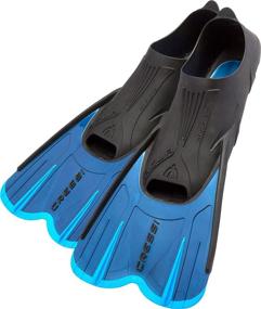 img 4 attached to 🏊 Cressi Adult Short Light Swim Fins with Self-Adjustable Comfortable Full Foot Pocket - Agua Short: Perfect for Traveling & Made in Italy