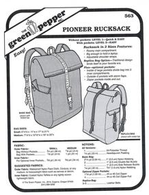 img 1 attached to 🎒 Pioneer Rucksack Backpack Bag #563 Sewing Pattern - Ultimate Choice for DIY Enthusiasts (Pattern Only)