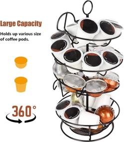 img 2 attached to ☕ Organize Your Coffee Station with the Stylish Black Metal K Cup Holder and K Pods Storage Basket