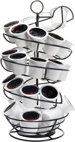 img 4 attached to ☕ Organize Your Coffee Station with the Stylish Black Metal K Cup Holder and K Pods Storage Basket