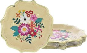 img 4 attached to 🍽️ 24 Count Appetizer Scalloped Disposable Plates