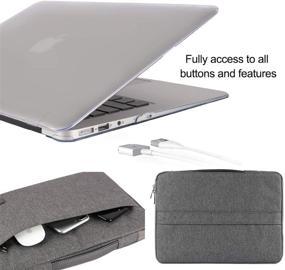 img 1 attached to DQQH MacBook Pro 13 Inch Case 2019 2018 2017 2016 Release A2159 A1989 A1708 A1706 - Bundle 5 in 1 Protective Kit with Clear Hard Shell, Sleeve Bag, Keyboard Cover, Screen Protector, and Dust Plug