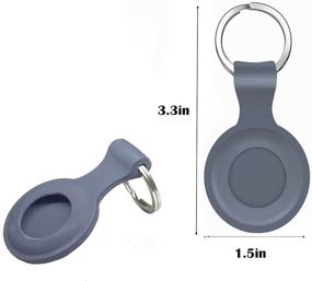 img 2 attached to Silicone Protective Case For AirTag Key Finder (Location Tracker) 2021 Anti-Scratch/Anti-Lost Protective Cover With Keychain GPS, Finders & Accessories