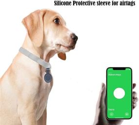 img 1 attached to Silicone Protective Case For AirTag Key Finder (Location Tracker) 2021 Anti-Scratch/Anti-Lost Protective Cover With Keychain GPS, Finders & Accessories