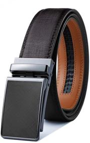 img 4 attached to Bulliant Click Ratchet Men's Accessories with Genuine Leather Belts
