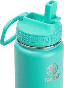 img 3 attached to 💧 Takeya Actives Teal 22oz Insulated Water Bottle with Straw Lid: Stay Hydrated On-The-Go!