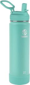 img 4 attached to 💧 Takeya Actives Teal 22oz Insulated Water Bottle with Straw Lid: Stay Hydrated On-The-Go!