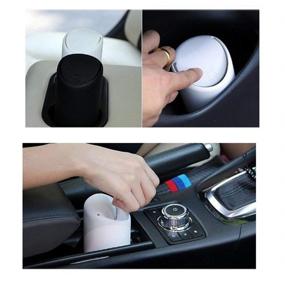 img 3 attached to 🚗 VORCOOL Car Trash Can with Lid: Stylish & Convenient Garbage Dust Bin for Cup Holder in Console or Door (Black)