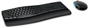 img 1 attached to 💻 Optimize Search: Microsoft Sculpt Comfort Desktop Combo (L3V-00002) with USB Port Keyboard and Mouse